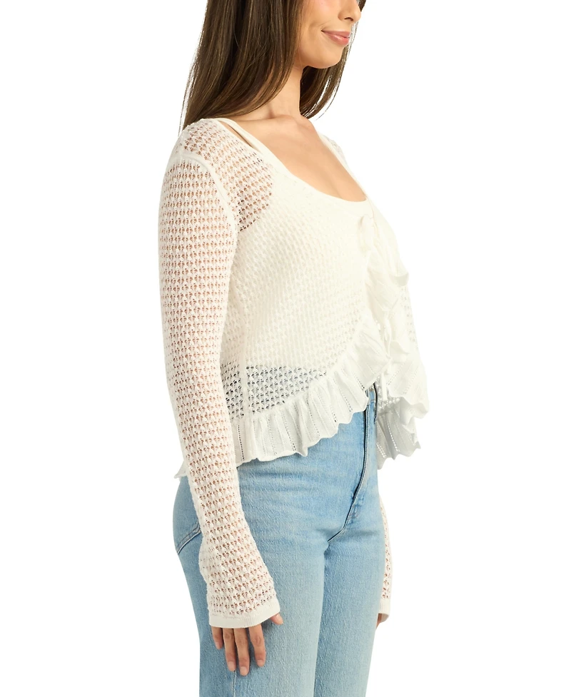 Bcx Women's Tie-Front Cardigan