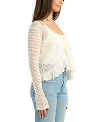 Bcx Women's Tie-Front Cardigan