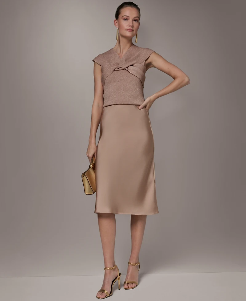 Donna Karan New York Women's Bias Midi Skirt