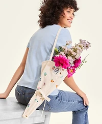 Macy's Flower Show Scattered Flower Embroidery Bouquet Bag, Macy's Exclusive