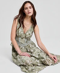 And Now This Women's Corset Peplum Maxi Dress, Macy's Exclusive