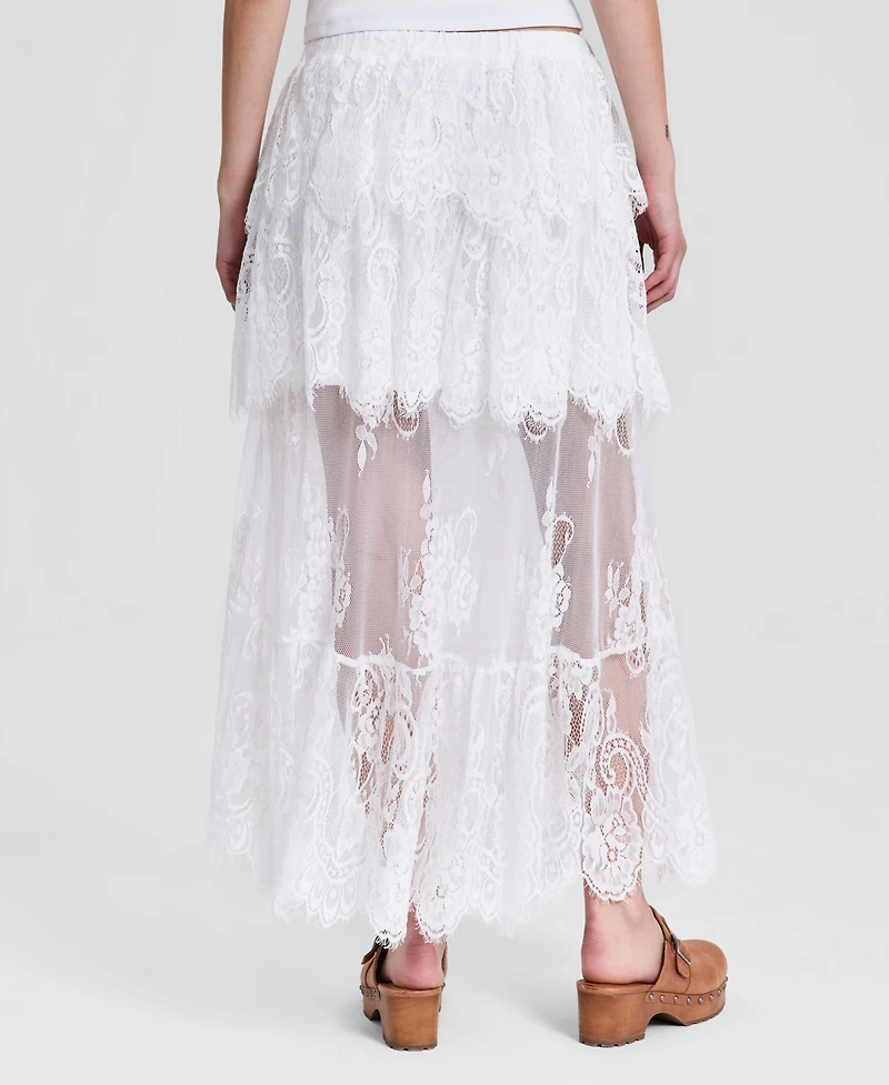 And Now This Women's Lace Tiered Maxi Skirt, Macy's Exclusive
