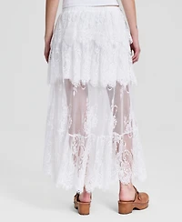 And Now This Women's Lace Tiered Maxi Skirt, Macy's Exclusive