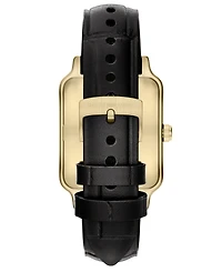 Emporio Armani Men's Quartz Three-Hand Black Leather Watch, 36mm