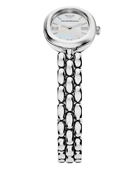 Emporio Armani Women's Quartz Two-Hand Silver Stainless Steel Watch, 28mm