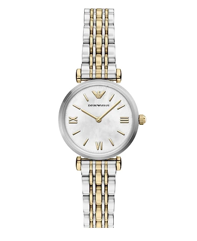 Emporio Armani Women's Quartz Two-Hand Two-Tone Stainless Steel Watch, 28mm