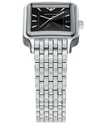Emporio Armani Men's Quartz Three-Hand Silver Stainless Steel Watch, 36mm