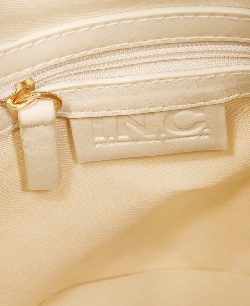 I.n.c. International Concepts Fringe And Crystal Mini Bucket Bag, Macy's Exclusive