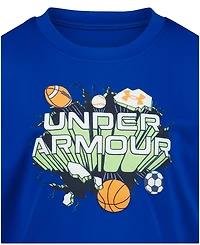 Under Armour Boy's 2T-7 Tech Sports Burst Short-Sleeve T-Shirt