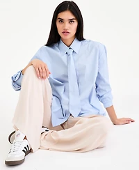 Bar Iii Women's Shirt & Tie, Macy's Exclusive
