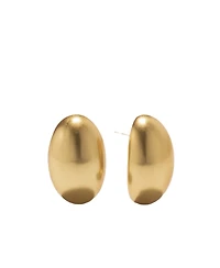 Donna Karan Gold-Tone Dynamic Pebble Stud Earrings