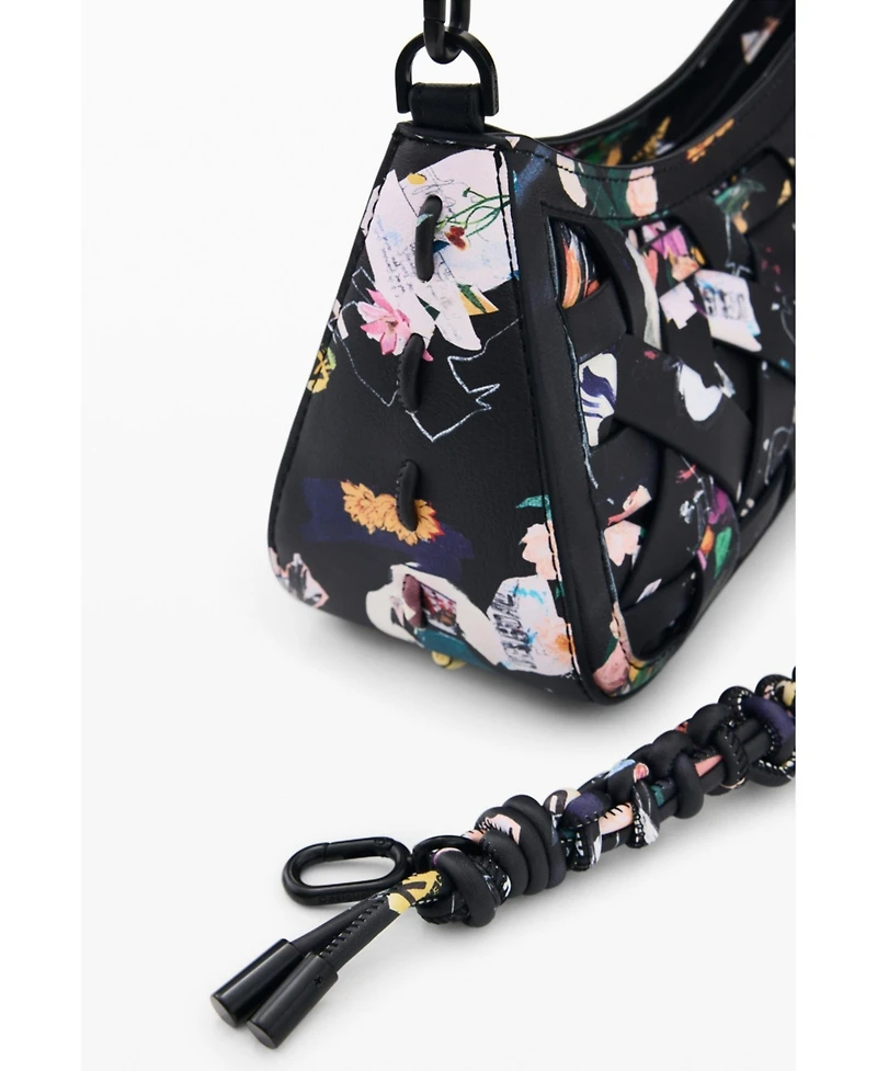 Desigual Women's Small braided collage bag