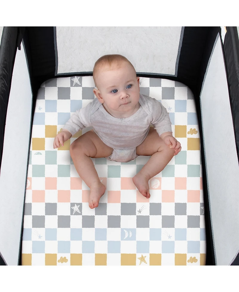 The Peanutshell Celestial Multi 3-Pack Fitted Playard Sheets
