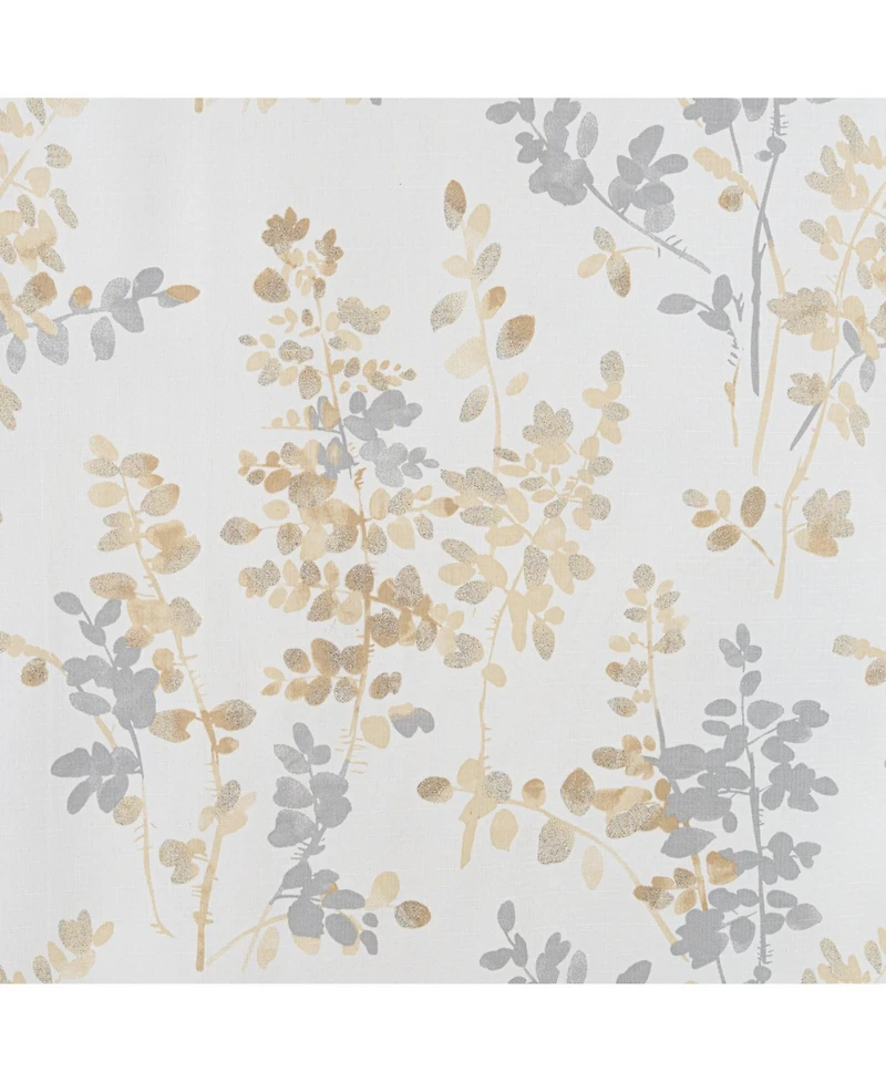 Olivia Gray 100% Polyester 140 Gsm Aiden Printed Textured Grommet Curtain Panel