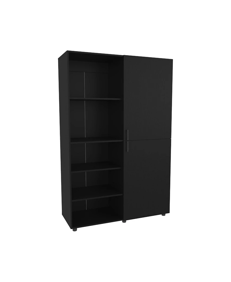 Fm Furniture Ollie 2-Door Wardrobe with Open Storage
