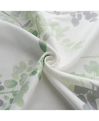 Olivia Gray 100% Polyester 140 Gsm Aiden Printed Textured Grommet Curtain Panel 54" x 90"