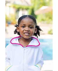 Florence Eiseman Little Girls Terry Hoodie with Pom