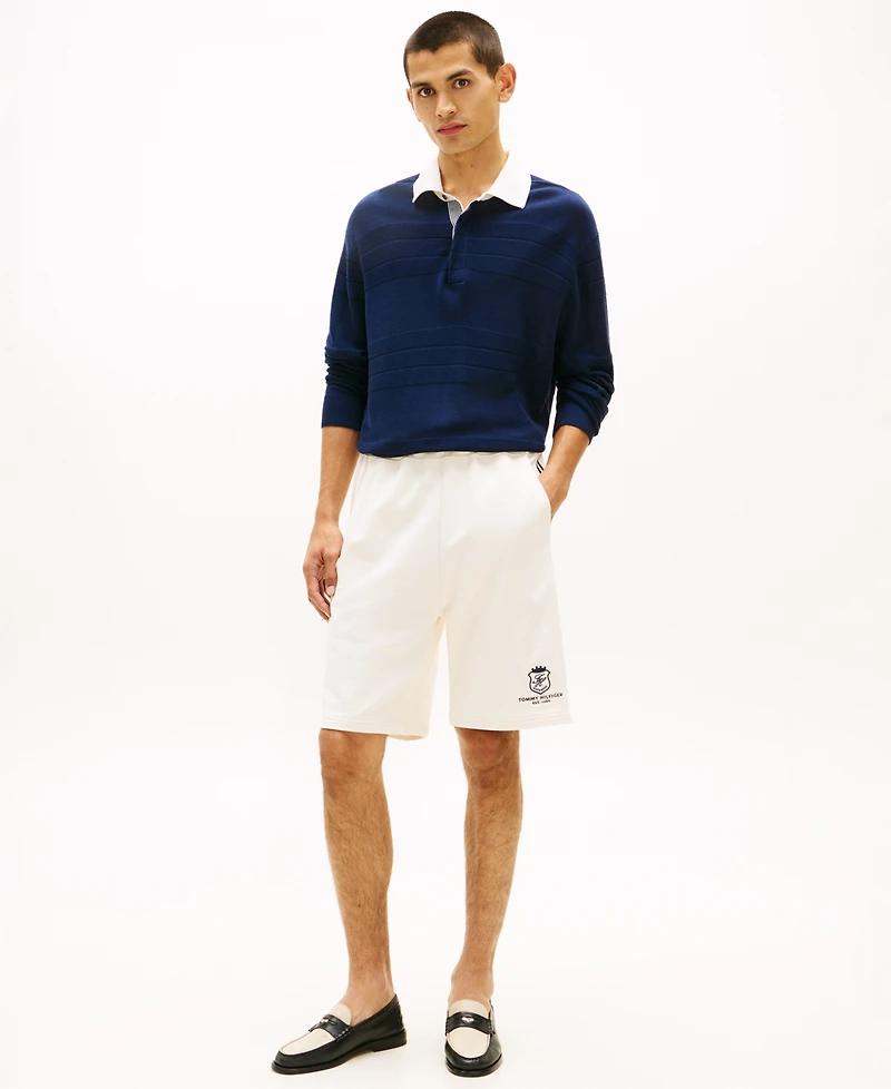 Tommy Hilfiger Men's Country Club Crest Regular-Fit Sweatshorts