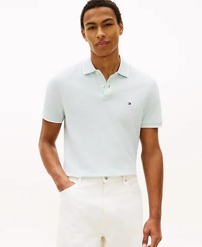 Tommy Hilfiger Men's Regular-Fit Tipped Linen Polo Shirt
