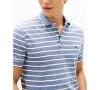 Tommy Hilfiger Men's Regular-Fit Tipped Linen Polo Shirt
