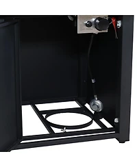 Outdoor Smokeless Patio Propane Gas Fire Pit Table with Lava Rocks - 30" Square