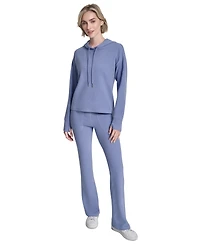 Dkny Sport Women's Transcend Thermal V-Inset Hoodie