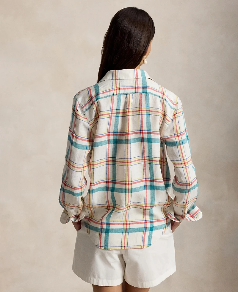 Polo Ralph Lauren Women's Spread Collar Buttoned Placket Shirt