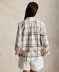 Polo Ralph Lauren Women's Spread Collar Buttoned Placket Shirt