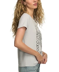 Lucky Brand Women's Radiate Good Vibes Crew Neck T-Shirt
