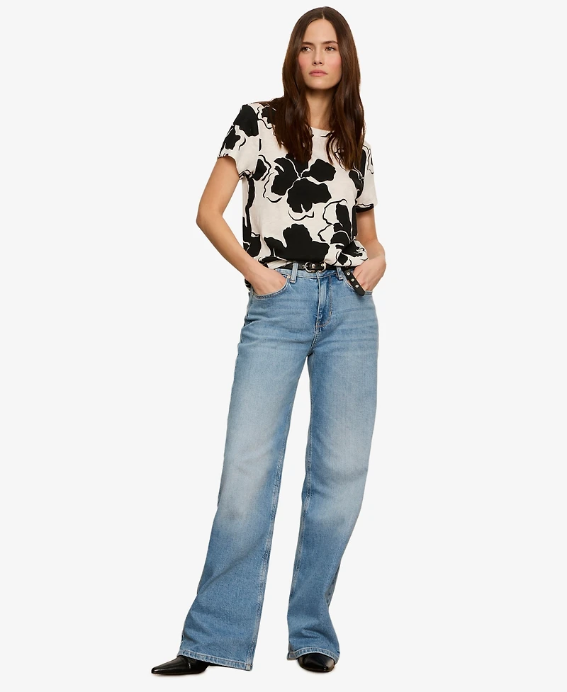 Sanctuary Petite Crewneck Short-Sleeve T-Shirt