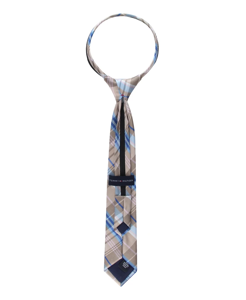 Tommy Hilfiger Baby Boys' Nantucket Plaid Pre-Tied Zipper Tie