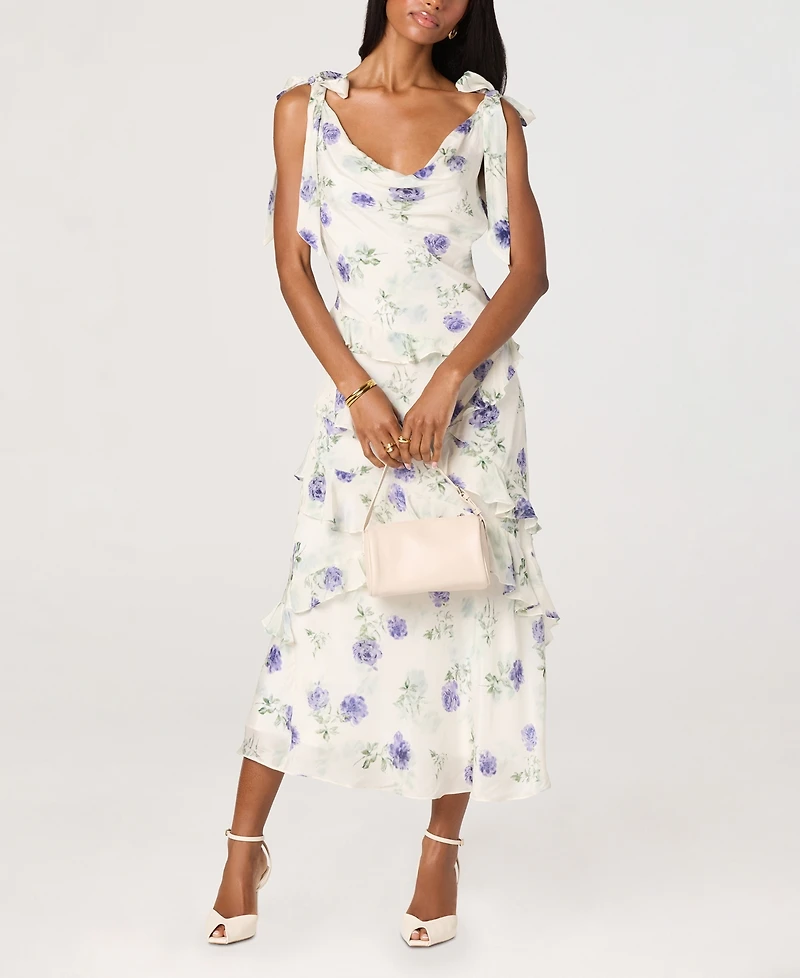 Astr the Label Women's Fen Ruffled Scoop Neck Dress