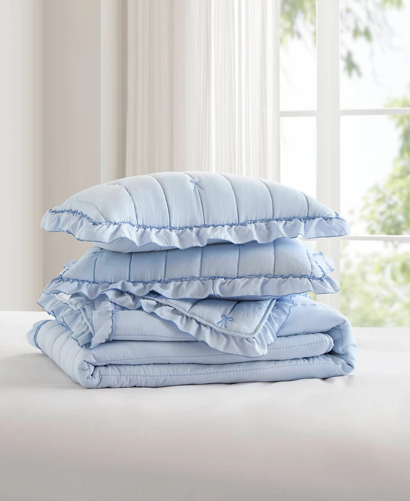 Intelligent Design Liv Microfiber Down Alternative 3-Pc. Quilt Set, Full/Queen