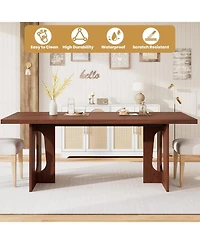 gaomon 71" Long Dining Table for 6-10 People