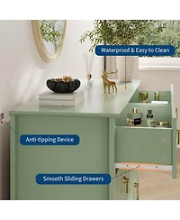 gaomon Extra Wide 6 Drawer Bedroom Dresser & Tv Stand