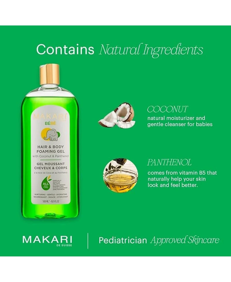 Makari Baby Hair & Body Foaming Gel
