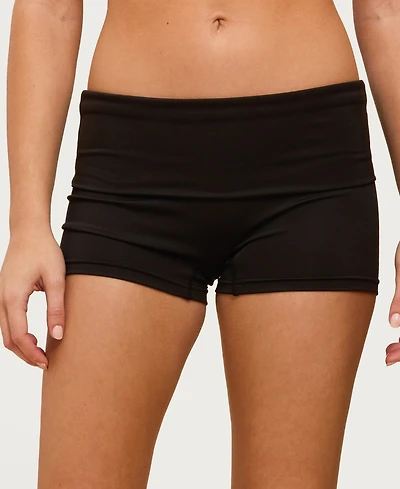 Edikted Women's Soraia Foldover Biker Shorts