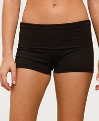 Edikted Women's Soraia Foldover Biker Shorts