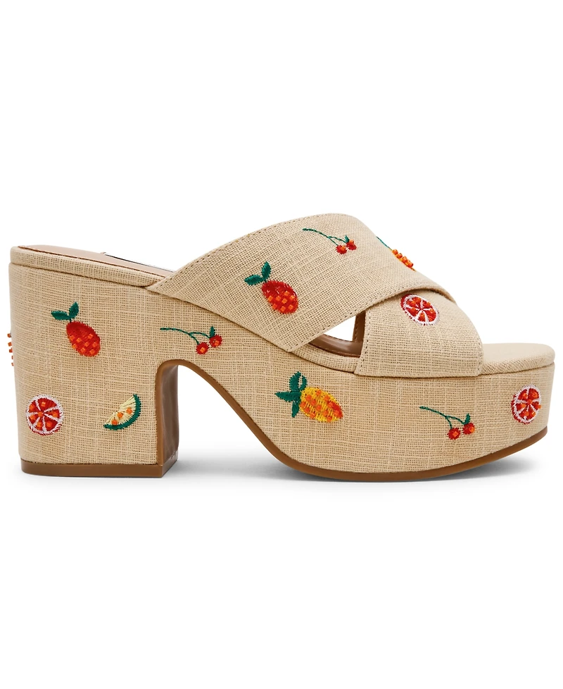 Steve Madden Women's Truthful Crossband Platform Sandals