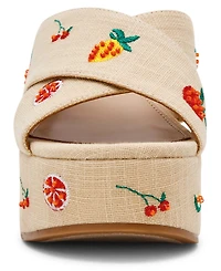 Steve Madden Women's Truthful Crossband Platform Sandals