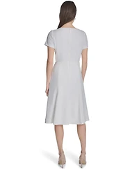 Calvin Klein Women's Twist Neck Midi Dress
