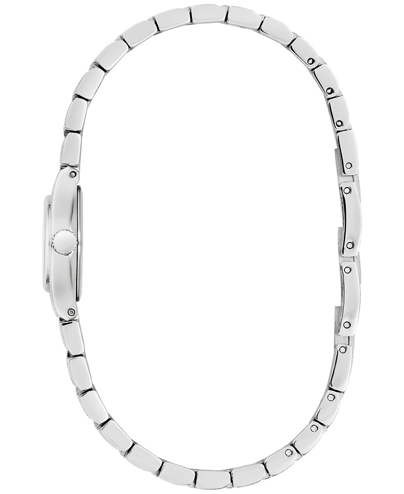 Caravelle Women's Vintage Silver-Tone Stainless Steel Bracelet Watch, 20mm