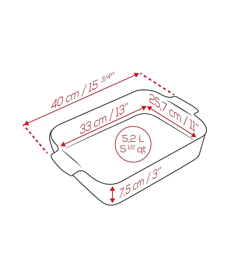 Peugeot Appolia Rectangular Ceramic Baking Dish