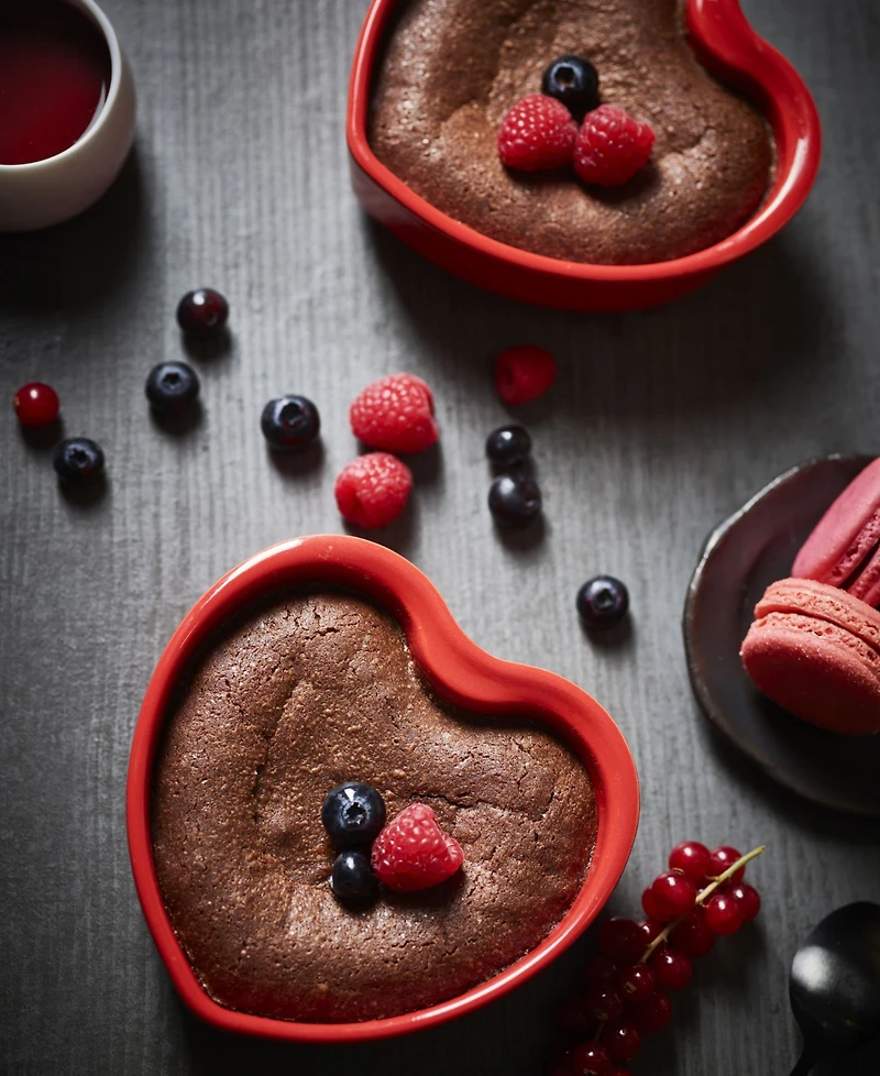 Peugeot Appolia Ceramic 5.25" Heart Ramekins