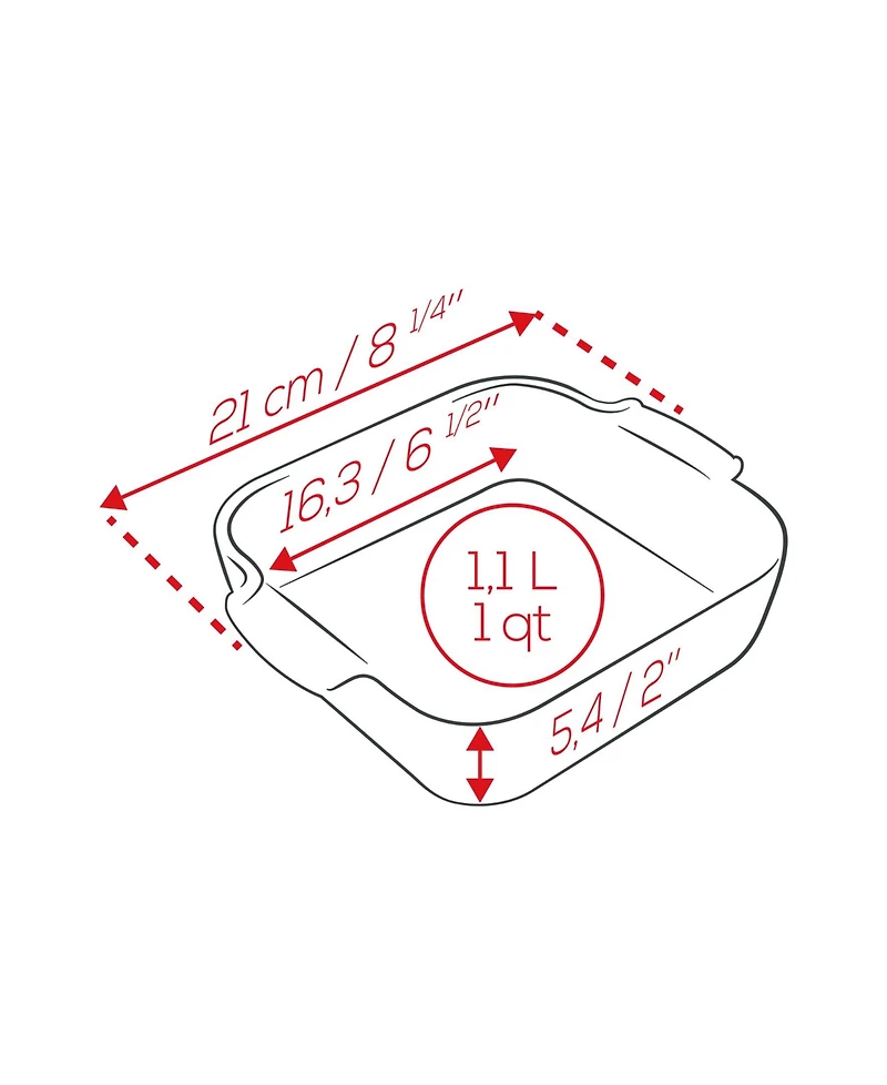 Peugeot Appolia Square 6.5" Ceramic Baking Dish