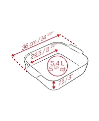 Peugeot Appolia Square 11.5" Ceramic Baking Dish
