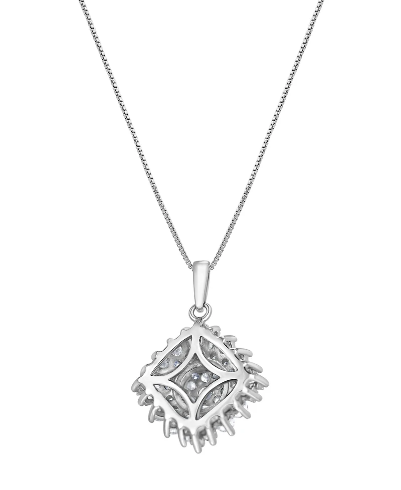 Macy's Diamond Pendant Necklace (1 ct. t.w.) in 14k White Gold