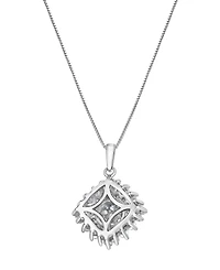 Macy's Diamond Pendant Necklace (1 ct. t.w.) in 14k White Gold