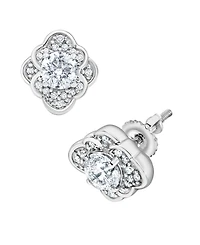 Macy's Diamond Screw Back Earrings (1 ct. t.w.) in 10k White Gold