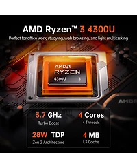 Acemagic K1 Amd Ryzen3 4300U Mini Pc,16GB Ram+512GB Ssd